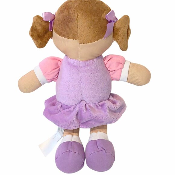 2018 Animal Adventure Brown Hair Girl Doll Stuffed Plush Toy 9" - Picture 3 of 5